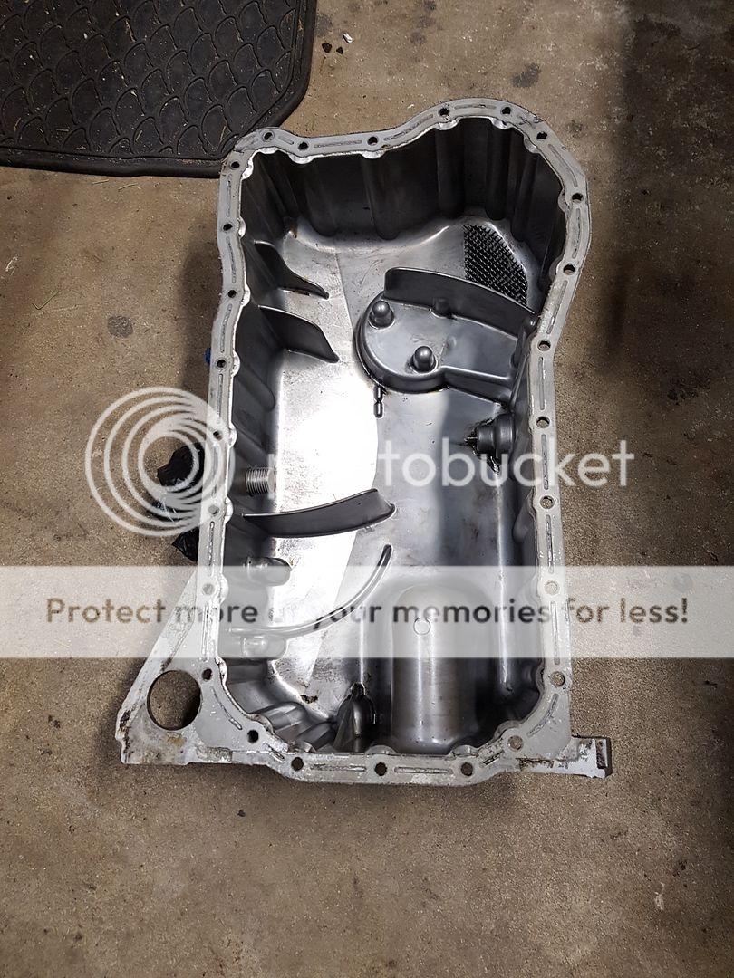 F/S 24v VR6 Oil pan with turbo oil return fitting VW Vortex