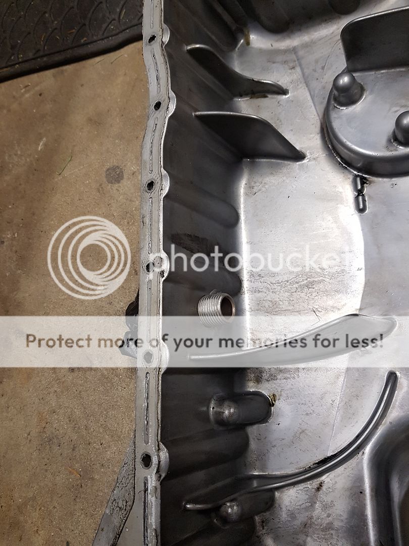 F/S 24v VR6 Oil pan with turbo oil return fitting VW Vortex